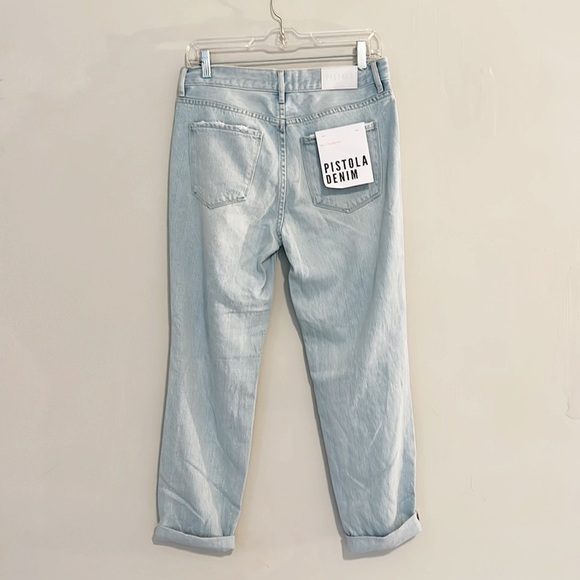 NWT Pistola x Revolve Remy Slim Boyfriend light wash jeans women size 30 - Picture 6 of 6